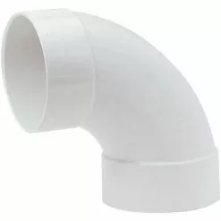 IPEX Canplas 4 In. SDR 35 90 Deg. PVC Sewer And Drain Sanitary Elbow (1/4 Bend)