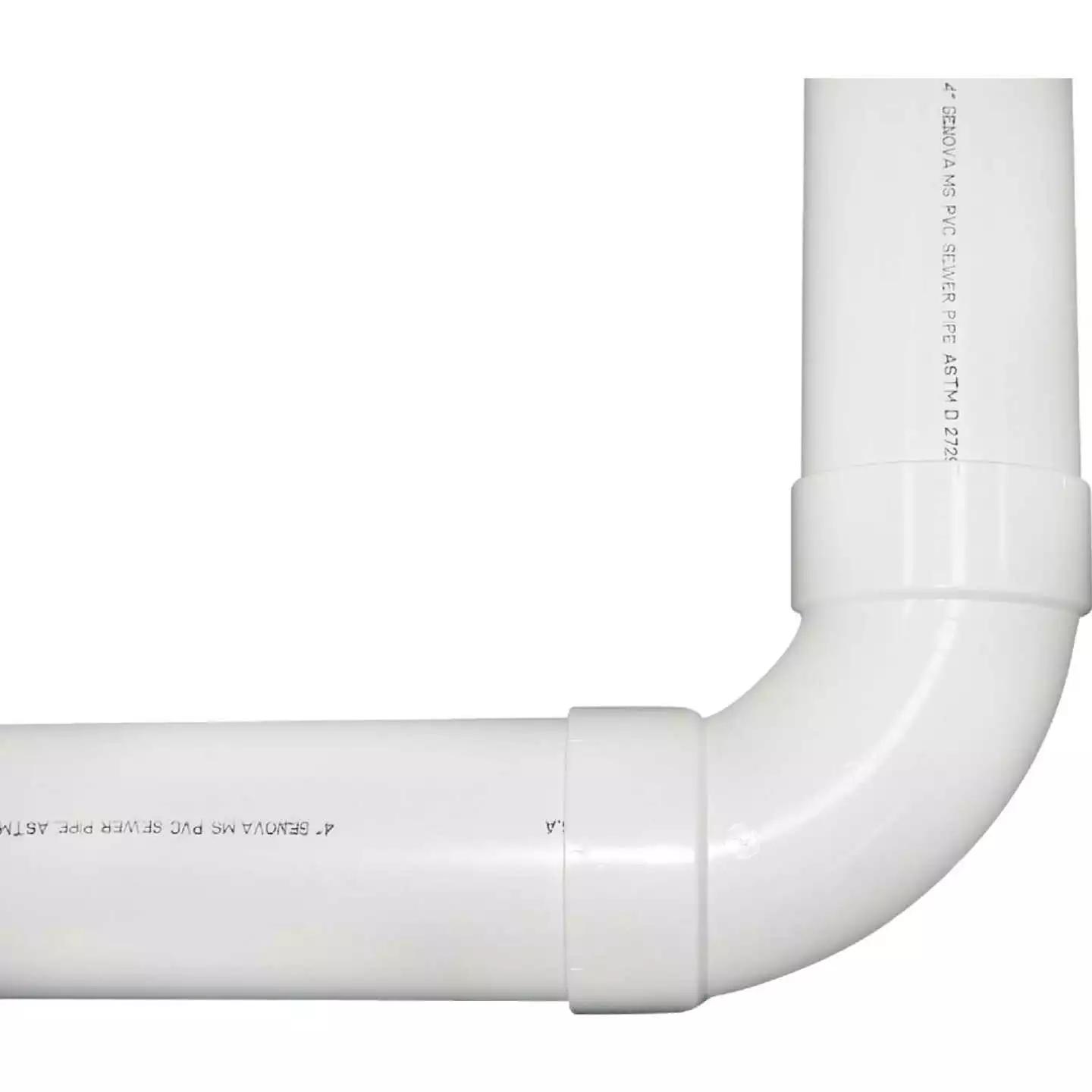 IPEX Canplas 4 In. SDR 35 90 Deg. PVC Sewer And Drain Sanitary Elbow (1/4 Bend) 5 IPEX Canplas 4 In. SDR 35 90 Deg. PVC Sewer And Drain Sanitary Elbow (1/4 Bend) - Image 3