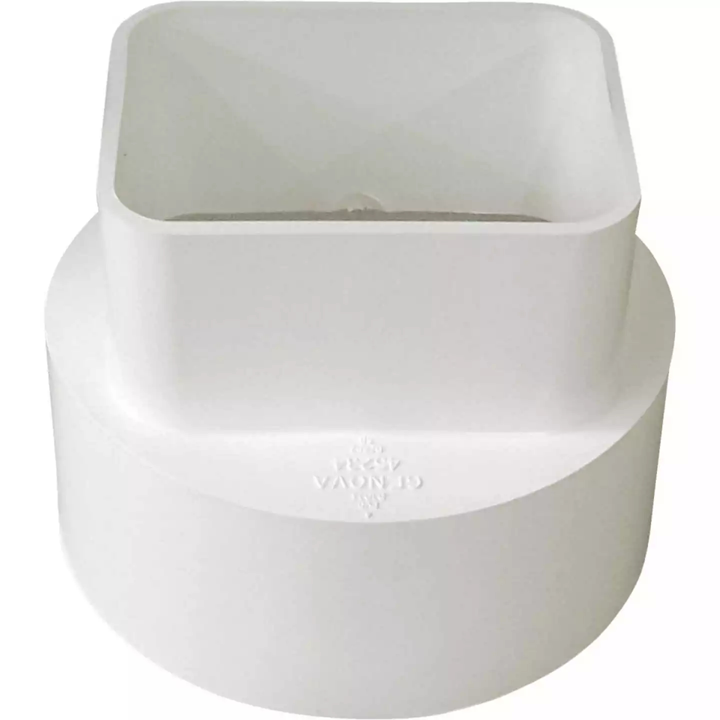 IPEX Canplas 2 In. X 3 In. X 4 In. PVC Downspout Adapter 2 IPEX Canplas 2 In. X 3 In. X 4 In. PVC Downspout Adapter