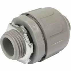 IPEX Kwikflex 1/2 In. Straight PVC Screw-On Coupling Liquid Tight Fitting