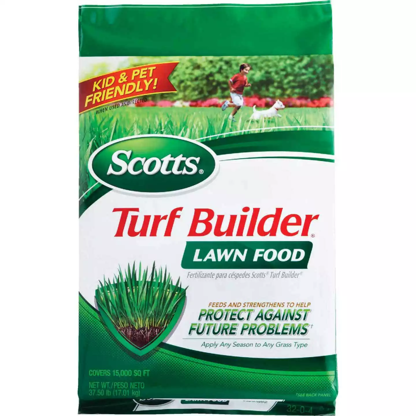 Scotts Turf Builder 37.5 Lb. 15,000 Sq. Ft. 32-0-4 Lawn Fertilizer 4 Scotts Turf Builder 37.5 Lb. 15,000 Sq. Ft. 32-0-4 Lawn Fertilizer - Image 2