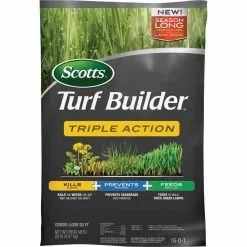 Scotts Turf Builder Triple Action 20 Lb. 4000 Sq. Ft. Lawn Fertilizer With Weed Killer