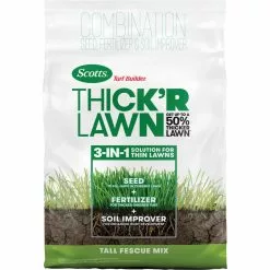 Scotts Turf Builder ThickR Lawn 40 Lb. 4000 Sq. Ft. Coverage Combination Tall Fescue Mix Grass Seed, Fertilizer, & Soil Improver
