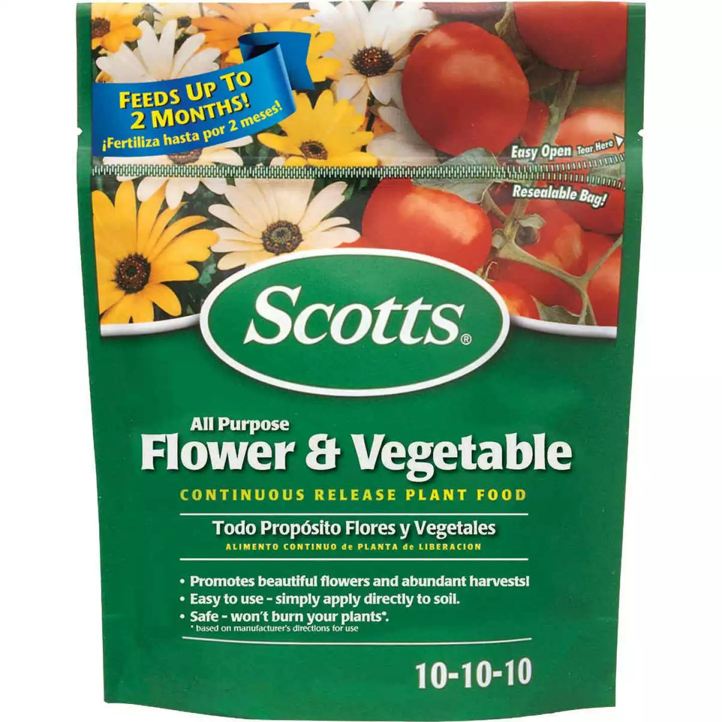 Scotts 3 Lb. 10-10-10 All-Purpose Flower & Vegetable Dry Plant Food 3 Scotts 3 Lb. 10-10-10 All-Purpose Flower & Vegetable Dry Plant Food