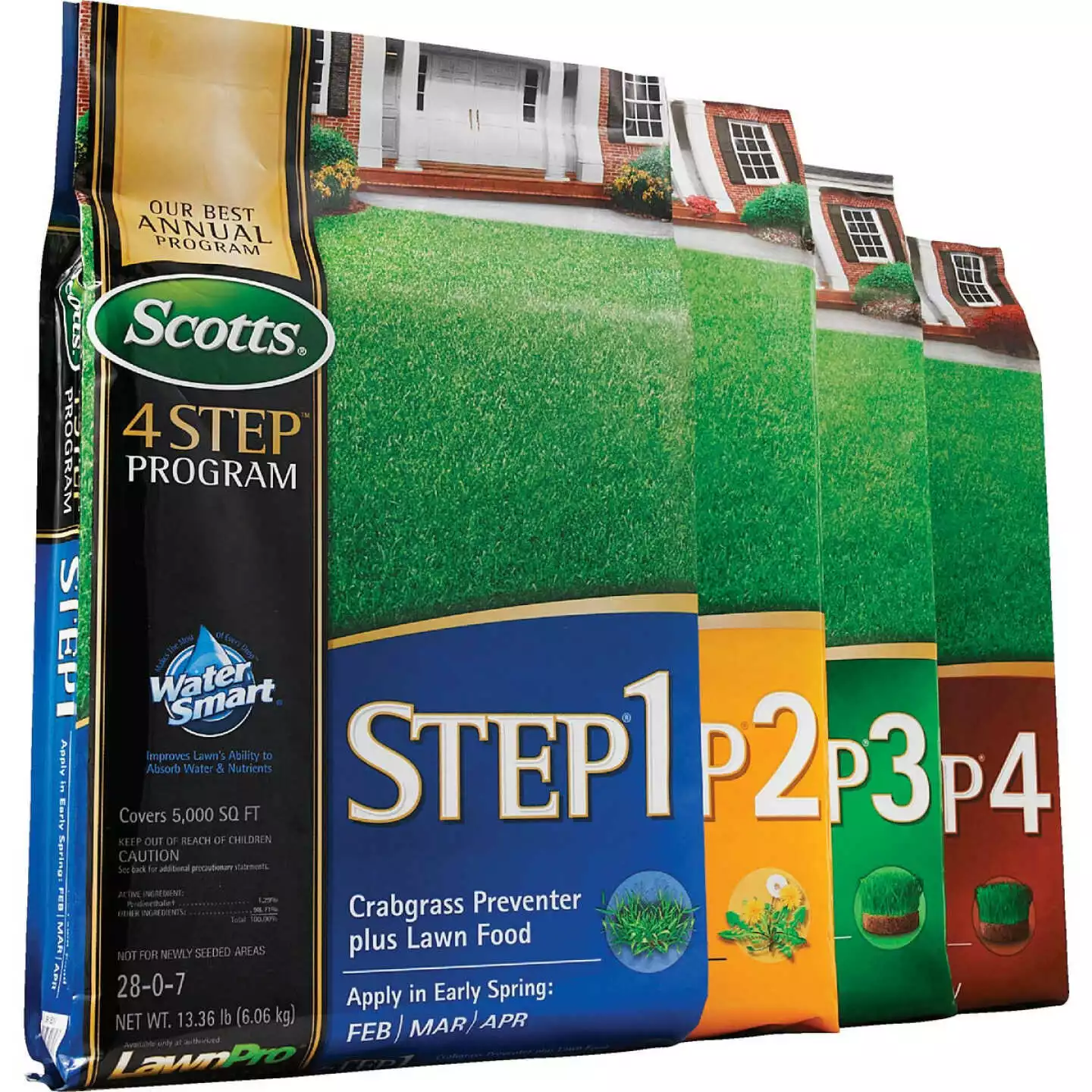 Scotts 4-Step Program Step 4 12.50 Lb. 5000 Sq. Ft. 32-0-12 Fall Lawn Fertilizer 4 Scotts 4-Step Program Step 4 12.50 Lb. 5000 Sq. Ft. 32-0-12 Fall Lawn Fertilizer - Image 2
