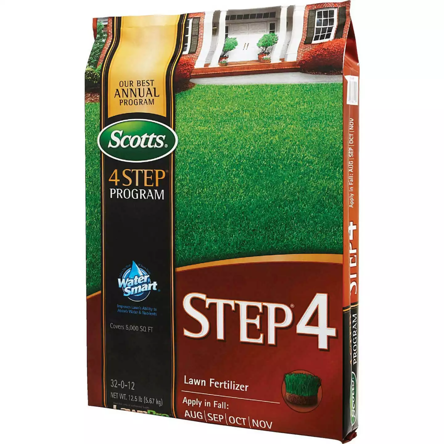 Scotts 4-Step Program Step 4 12.50 Lb. 5000 Sq. Ft. 32-0-12 Fall Lawn Fertilizer 6 Scotts 4-Step Program Step 4 12.50 Lb. 5000 Sq. Ft. 32-0-12 Fall Lawn Fertilizer - Image 4
