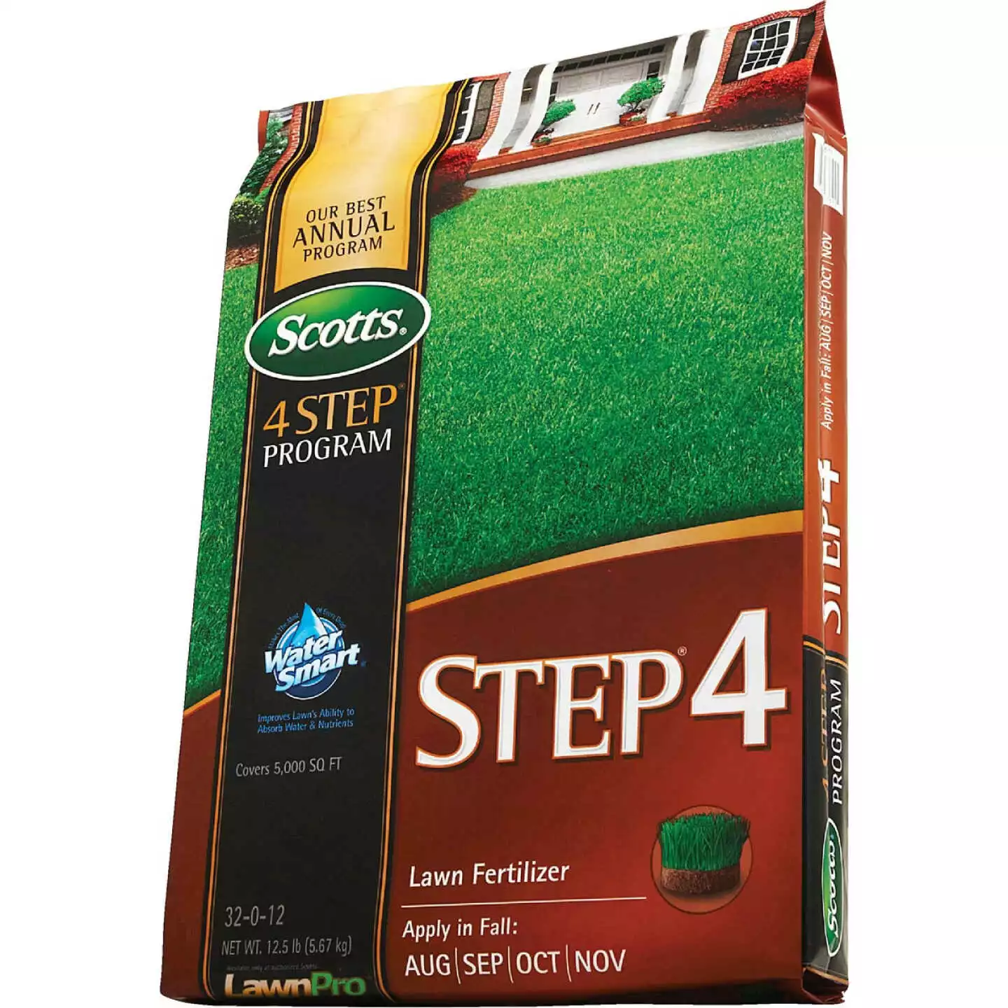 Scotts 4-Step Program Step 4 12.50 Lb. 5000 Sq. Ft. 32-0-12 Fall Lawn Fertilizer 8 Scotts 4-Step Program Step 4 12.50 Lb. 5000 Sq. Ft. 32-0-12 Fall Lawn Fertilizer - Image 6