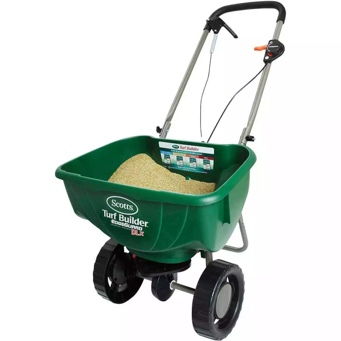 Scotts Turf Builder EdgeGuard DLX Broadcast Fertilizer Spreader 5 Scotts Turf Builder EdgeGuard DLX Broadcast Fertilizer Spreader - Image 3