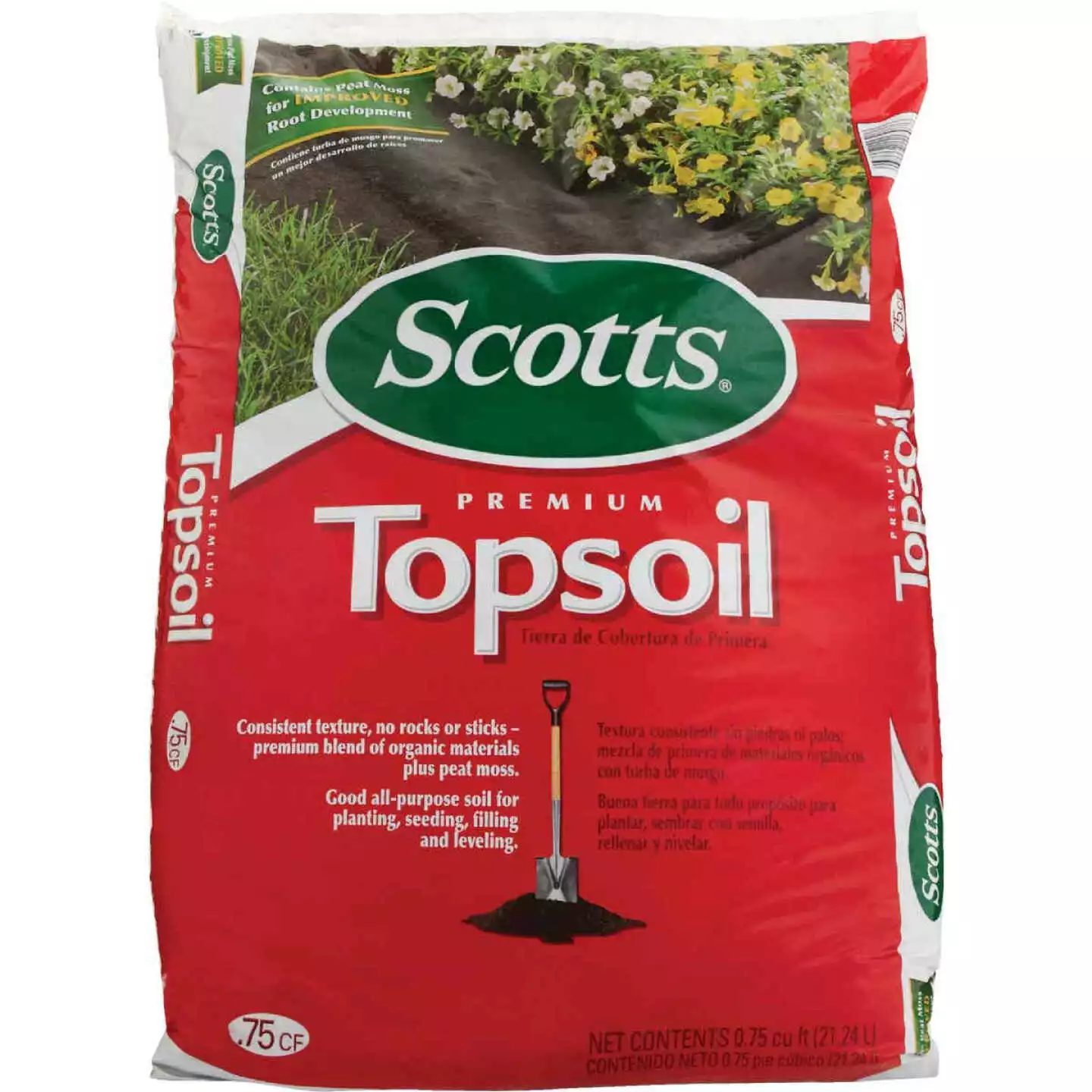 Scotts 0.75 Cu. Ft. 14 Lb. All Purpose Premium Top Soil 4 Scotts 0.75 Cu. Ft. 14 Lb. All Purpose Premium Top Soil - Image 2