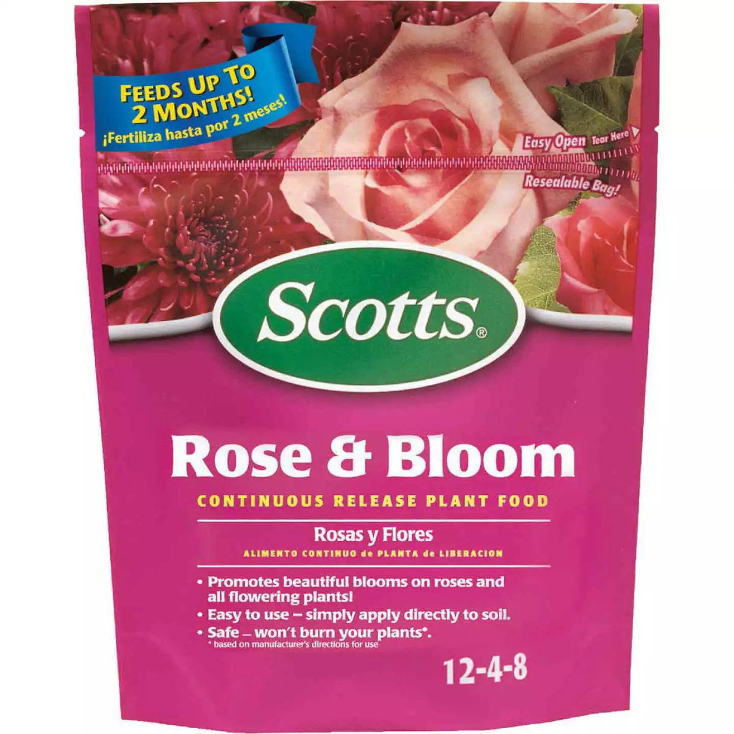 Scotts 3 Lb. 12-4-8 Rose & Bloom Dry Plant Food 3 Scotts 3 Lb. 12-4-8 Rose & Bloom Dry Plant Food