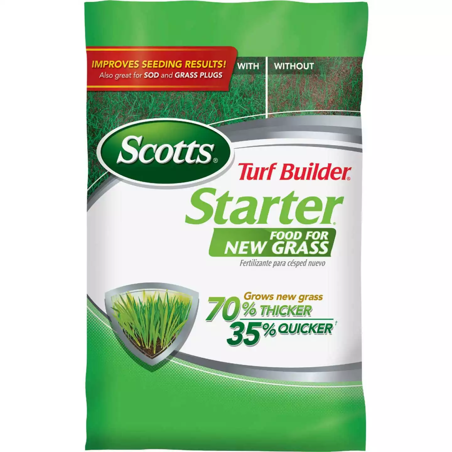 Scotts Turf Builder 42 Lb. 14,000 Sq. Ft. 24-25-4 Starter Fertilizer For New Lawns 3 Scotts Turf Builder 42 Lb. 14,000 Sq. Ft. 24-25-4 Starter Fertilizer For New Lawns