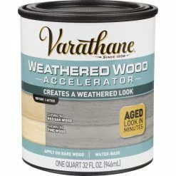 Varathane Weathered Wood Accelerator Stain, Gray, 1 Qt.