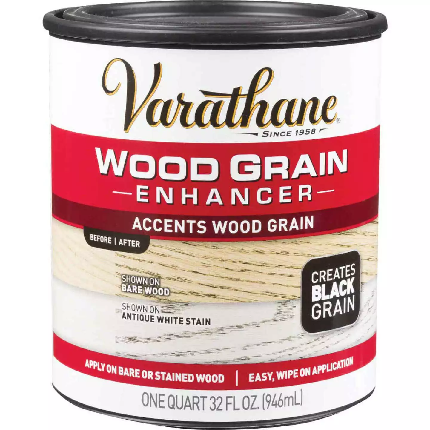 Varathane 1 Qt. Wood Grain Enhancer Finish, Black 3 Varathane 1 Qt. Wood Grain Enhancer Finish, Black