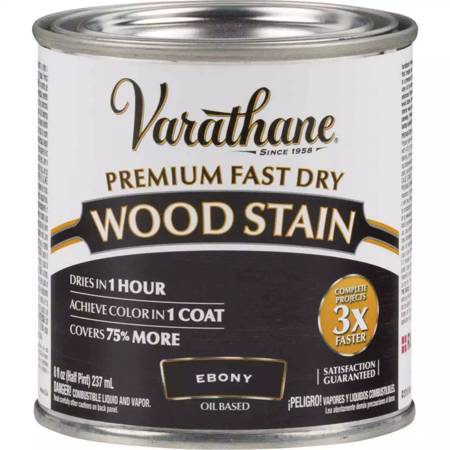 Varathane Fast Dry Ebony Wood Urethane Modified Alkyd Interior Wood Stain, 1/2 Pt. 3 Varathane Fast Dry Ebony Wood Urethane Modified Alkyd Interior Wood Stain, 1/2 Pt.