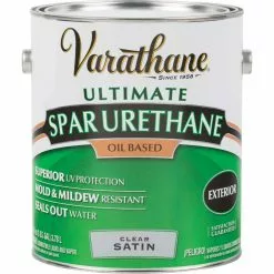 Varathane Satin Clear Exterior Low VOC Spar Urethane, 1 Gal.