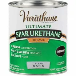 Varathane Satin Clear Low VOC Exterior Spar Urethane, 1 Qt.