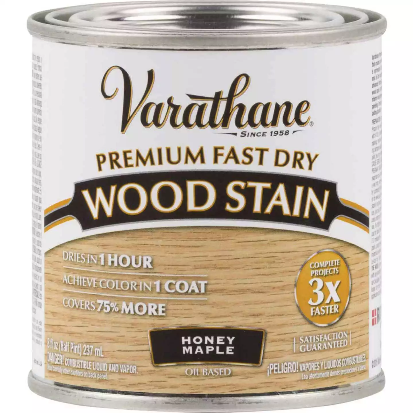 Varathane Fast Dry Honey Maple Urethane Modified Alkyd Interior Wood Stain, 1/2 Pt. 3 Varathane Fast Dry Honey Maple Urethane Modified Alkyd Interior Wood Stain, 1/2 Pt.