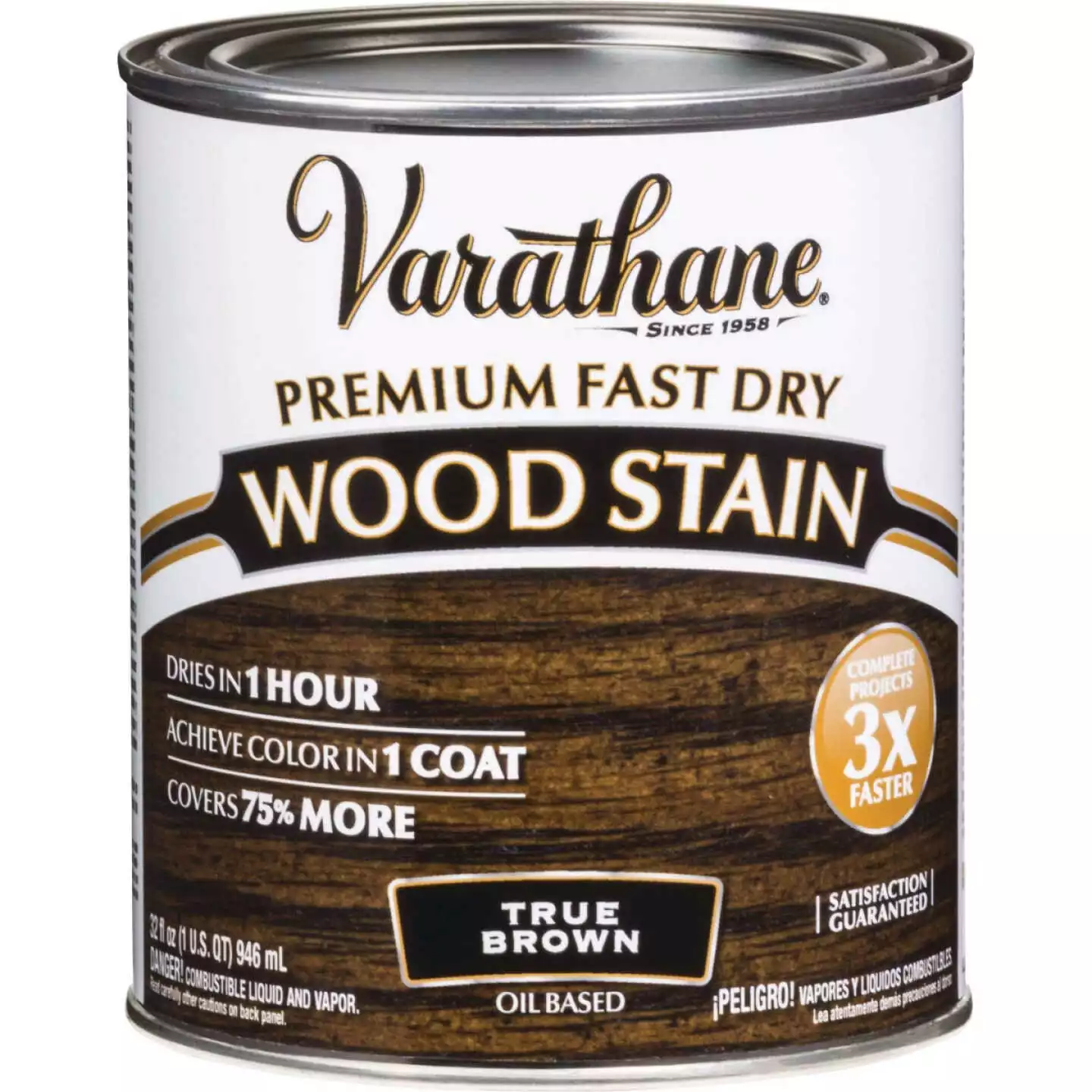 Varathane Fast Dry True Brown Urethane Modified Alkyd Interior Wood Stain, 1/2 Pt. 3 Varathane Fast Dry True Brown Urethane Modified Alkyd Interior Wood Stain, 1/2 Pt.
